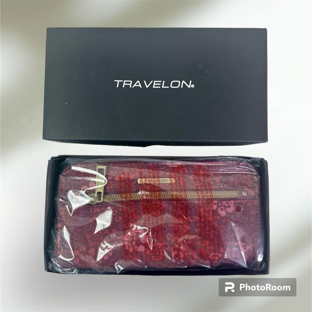 Travelon New In Box Burgundy & Pink Floral RFID Blocking Women's  Travel Wallet